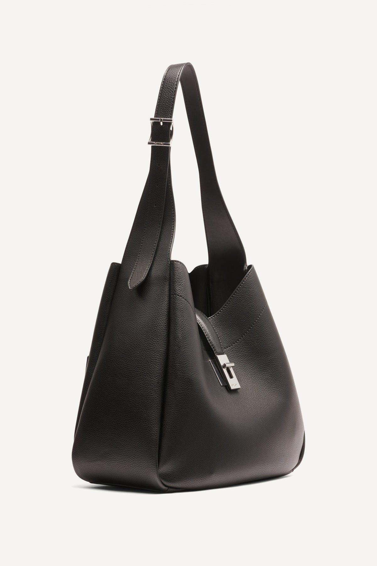 DKNY Daria Large Hobo Bag Black/Silver