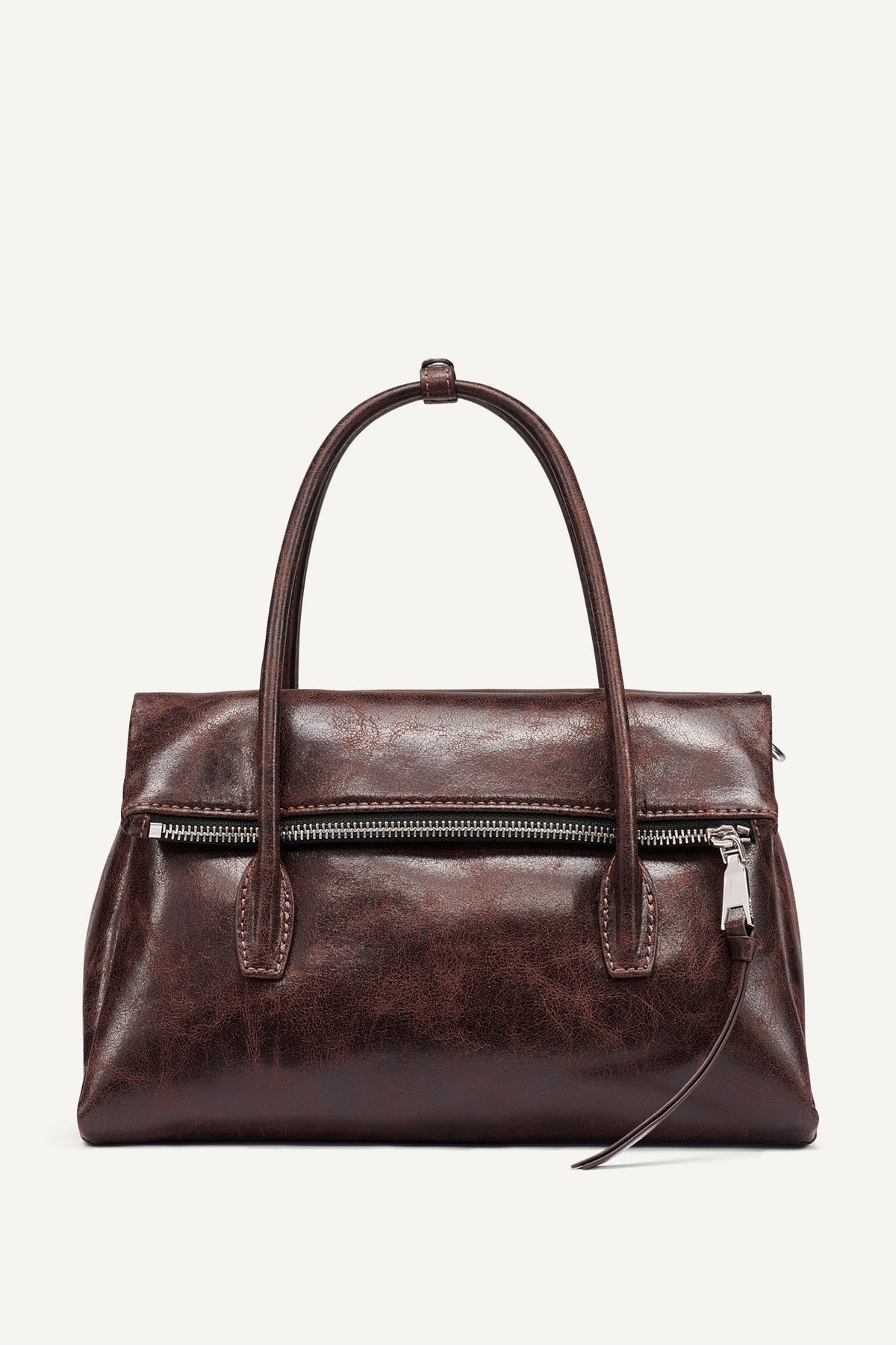 DKNY Rivington Medium Logo Satchel Coffee Bean