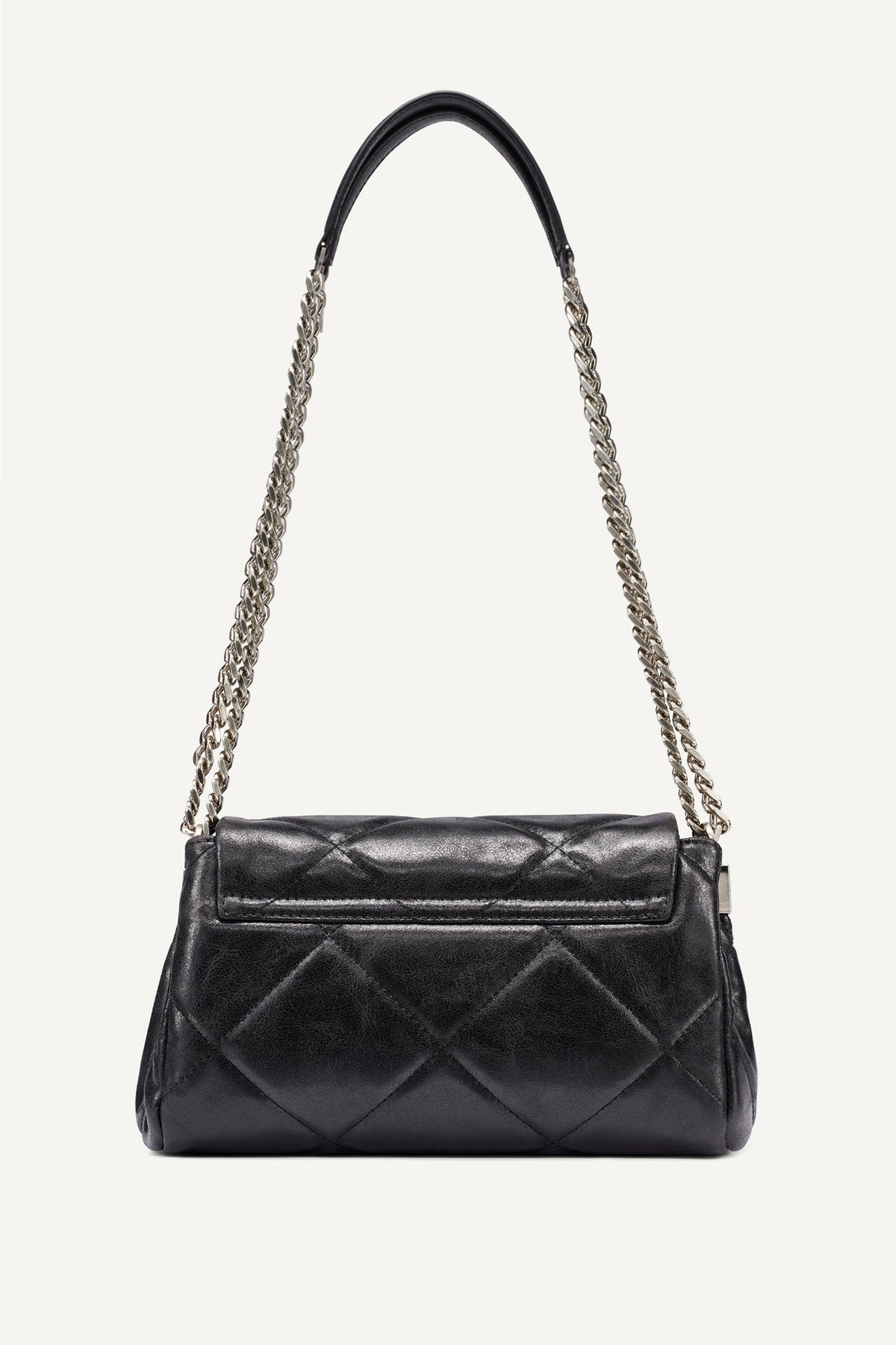 DKNY Soho Small Flap Crossbody Bag Black/Silver