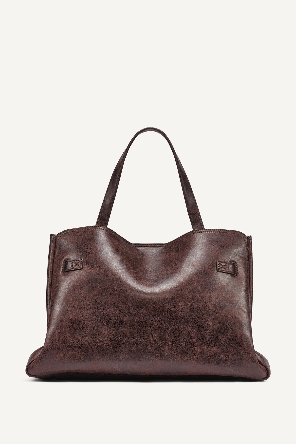 DKNY Bryar Large Flap Satchel Coffee Bean