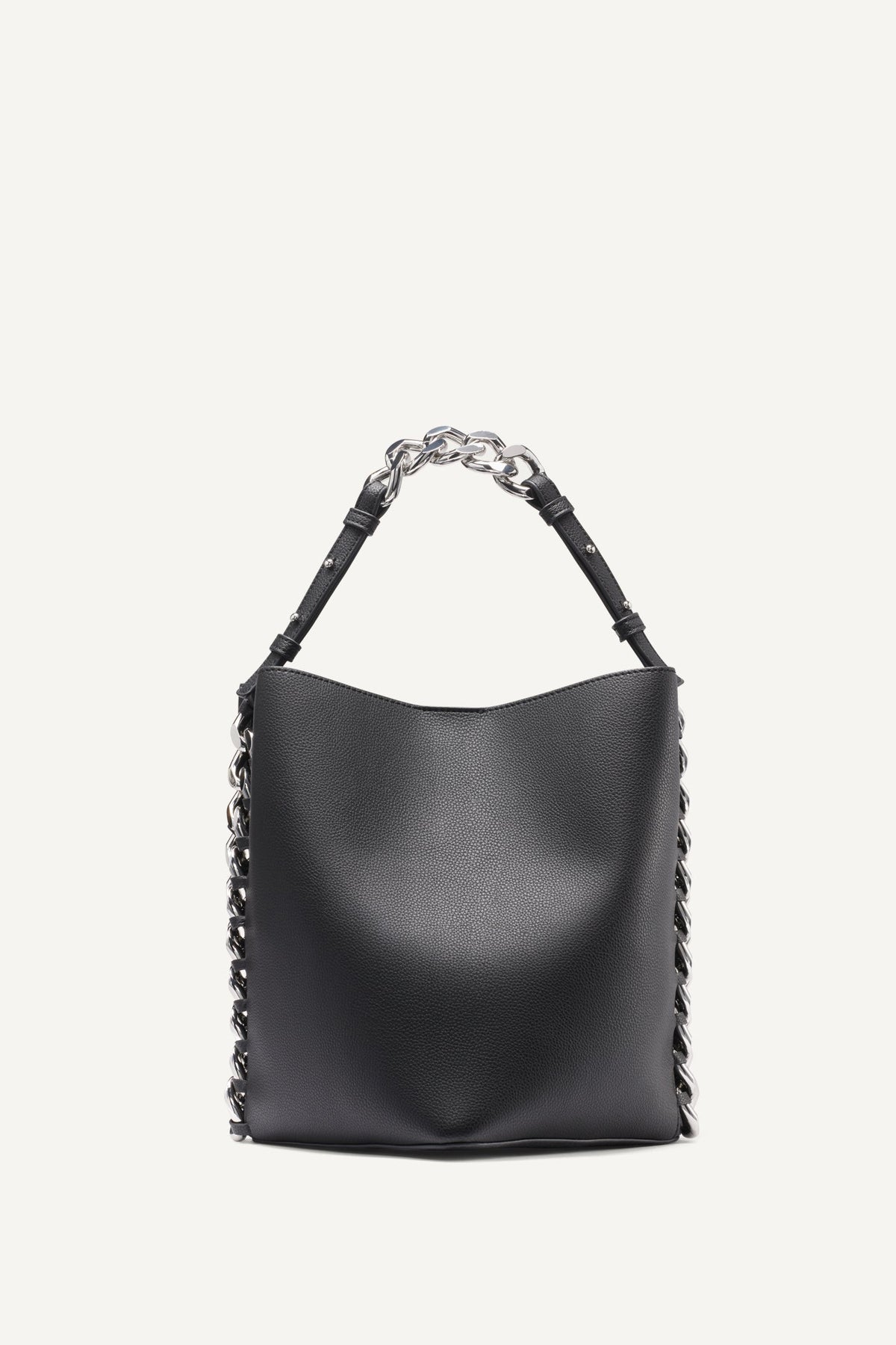 DKNY Riona Chain-Trimmed Bucket Black