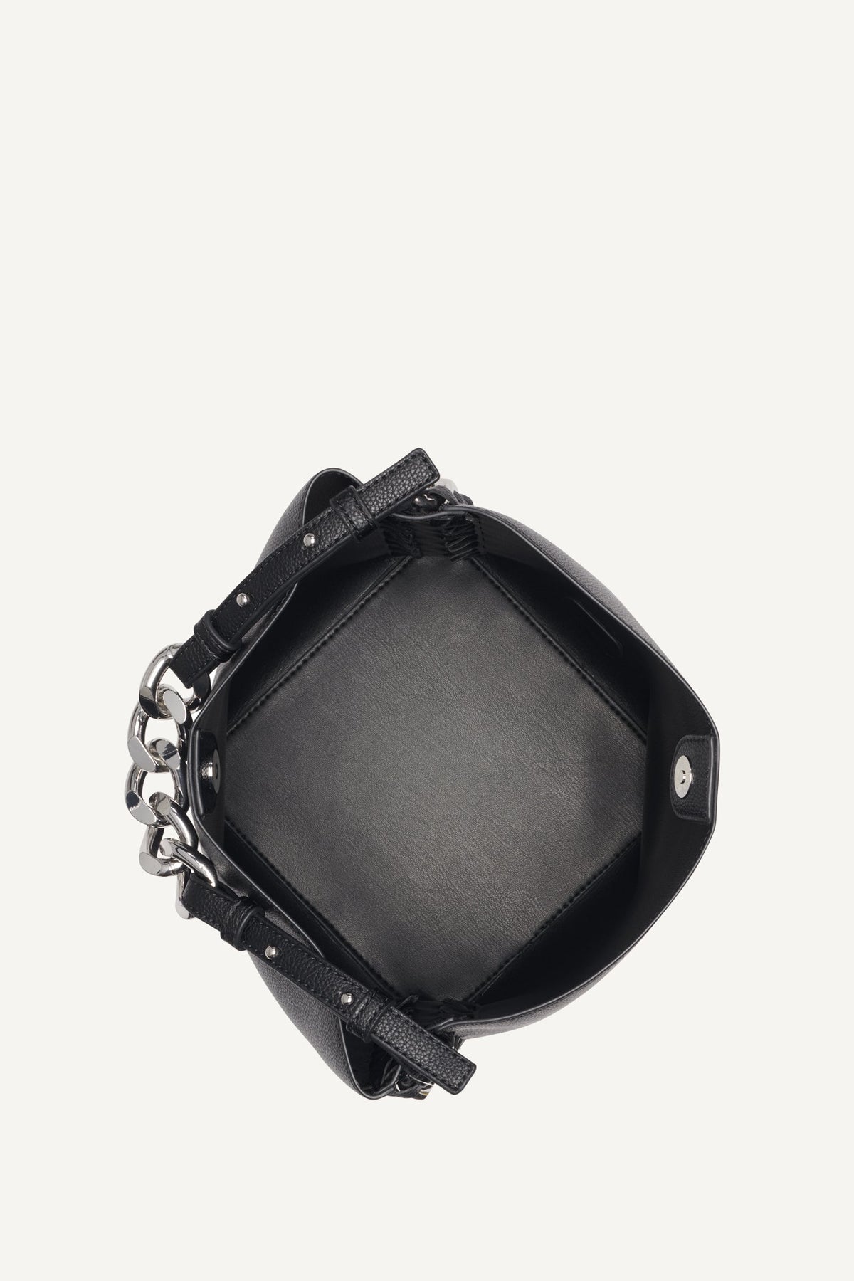 DKNY Riona Chain-Trimmed Bucket Black