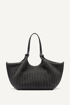 DKNY Paula Crochet Raffia Medium Commuter Tote