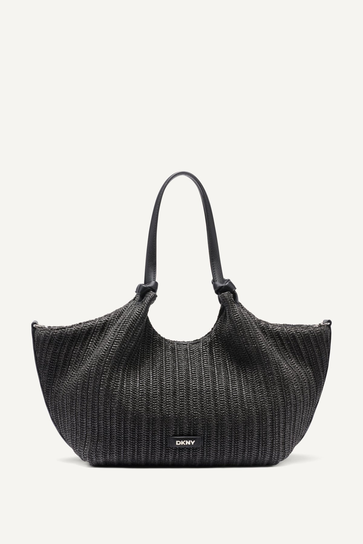 DKNY Paula Crochet Raffia Medium Commuter Tote