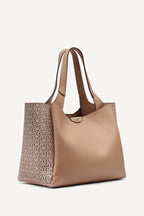 DKNY Willa New York Logo Tote Cappuccino