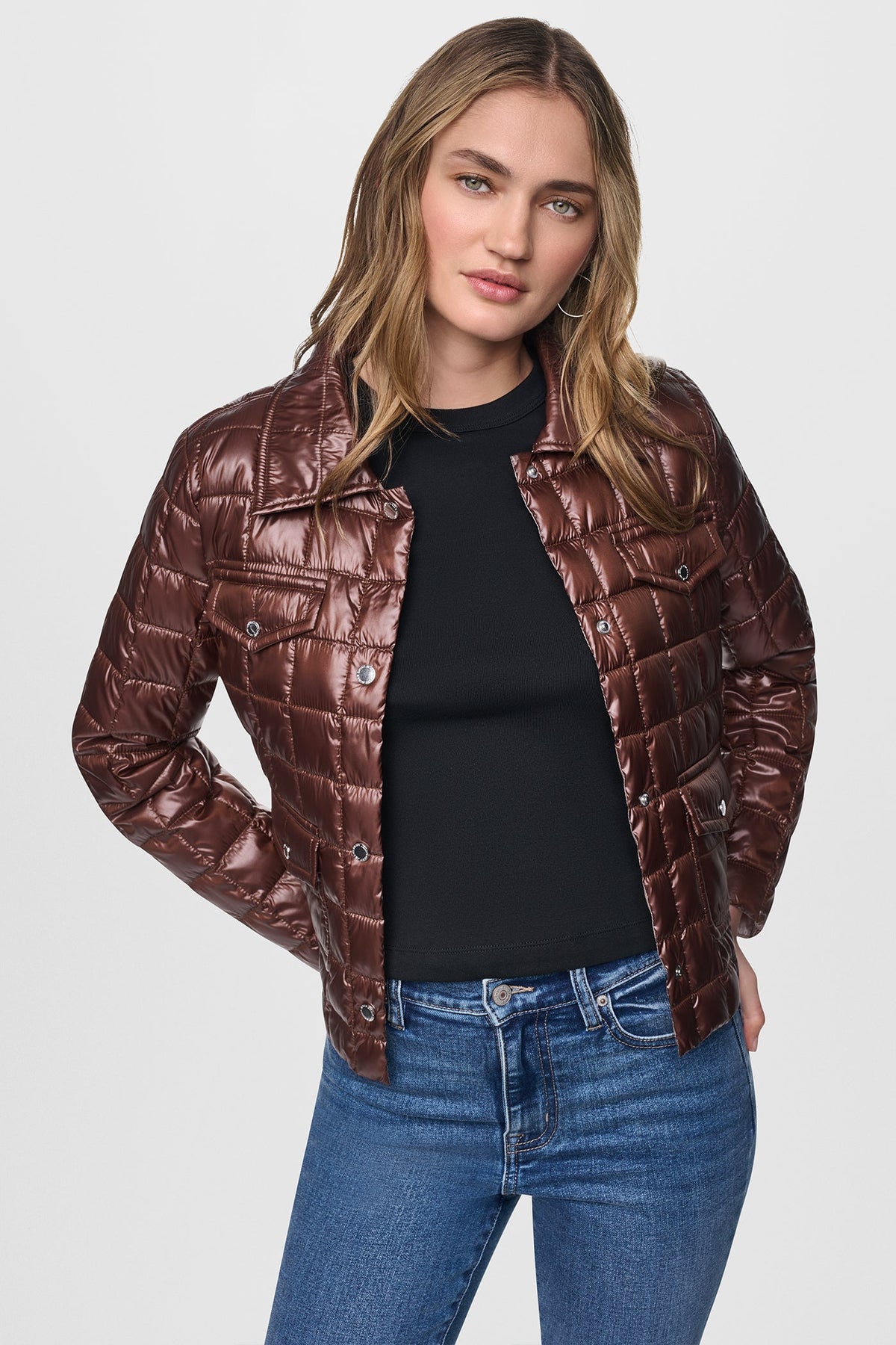 DKNY Women's Box Quilt Puffer Jacket