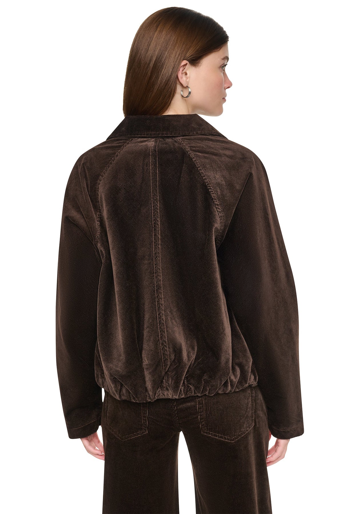 DKNY Women's Raglan Sleeve Bubble Jacket