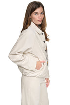 DKNY Women's Raglan Sleeve Bubble Jacket