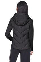 DKNY Women's Mixed Media Packable Jacket