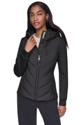 DKNY Women's Mixed Media Packable Jacket