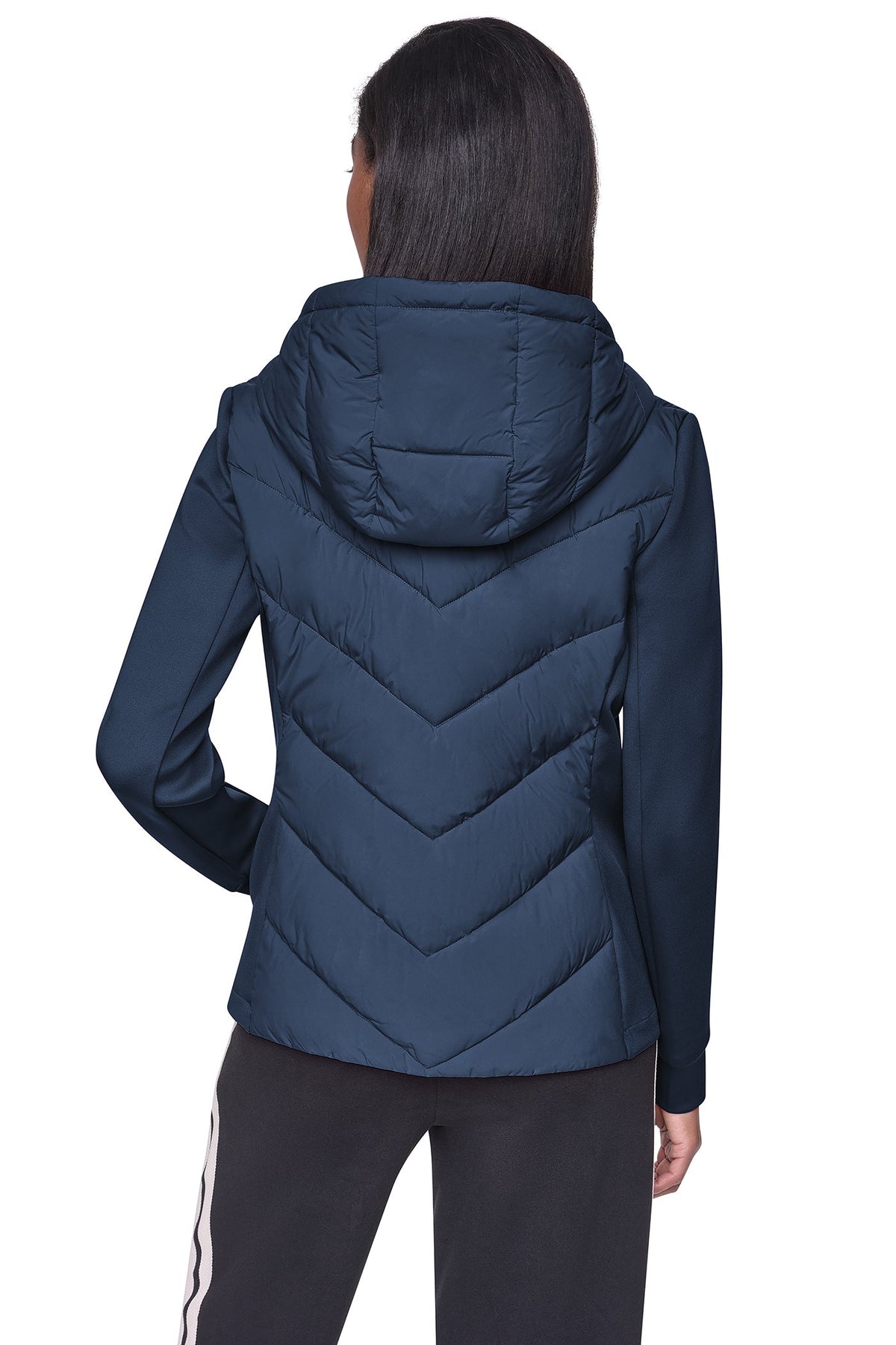 DKNY Women's Mixed Media Packable Jacket