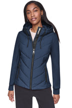 DKNY Women's Mixed Media Packable Jacket