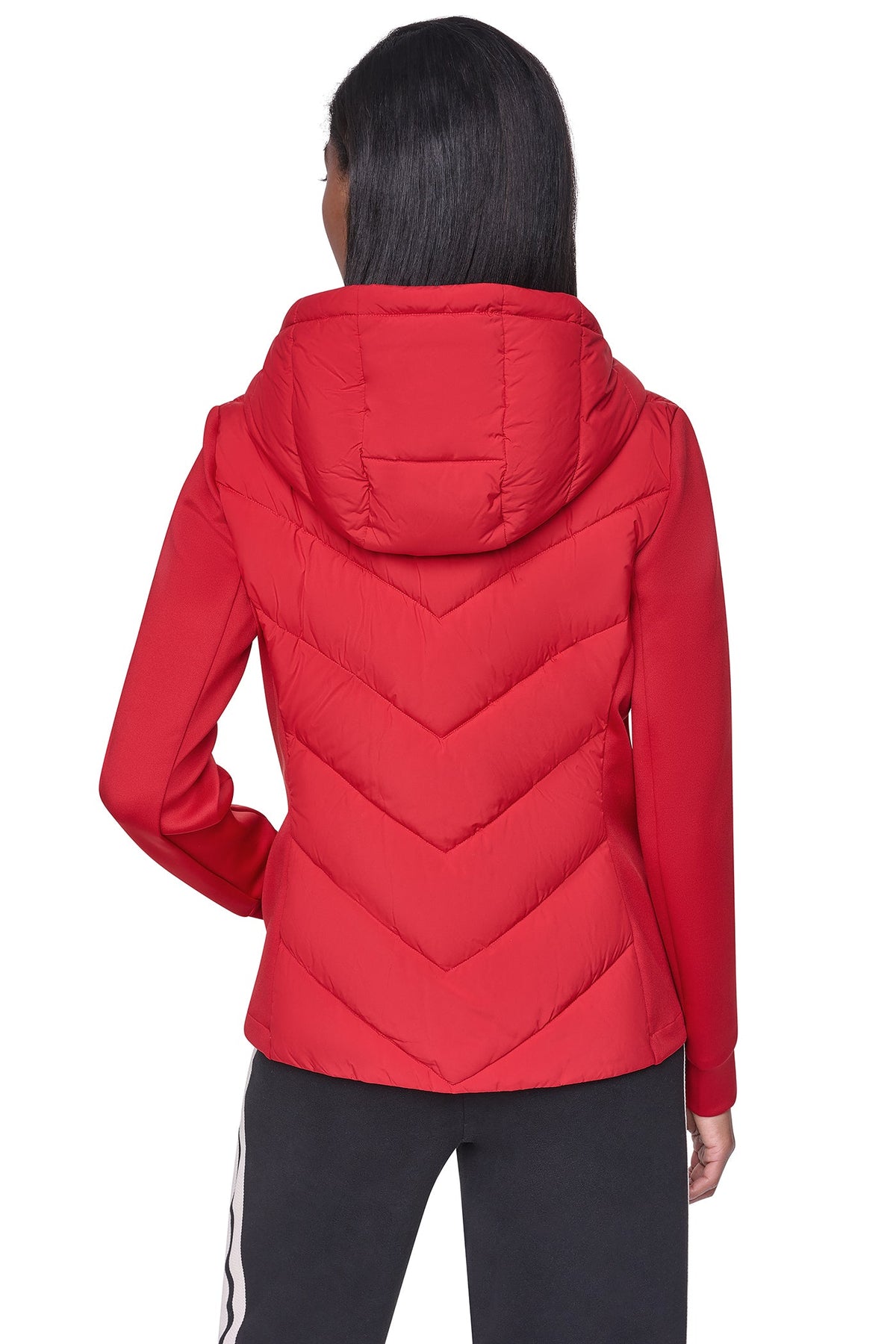 DKNY Women's Mixed Media Packable Jacket