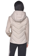 DKNY Women's Mixed Media Packable Jacket