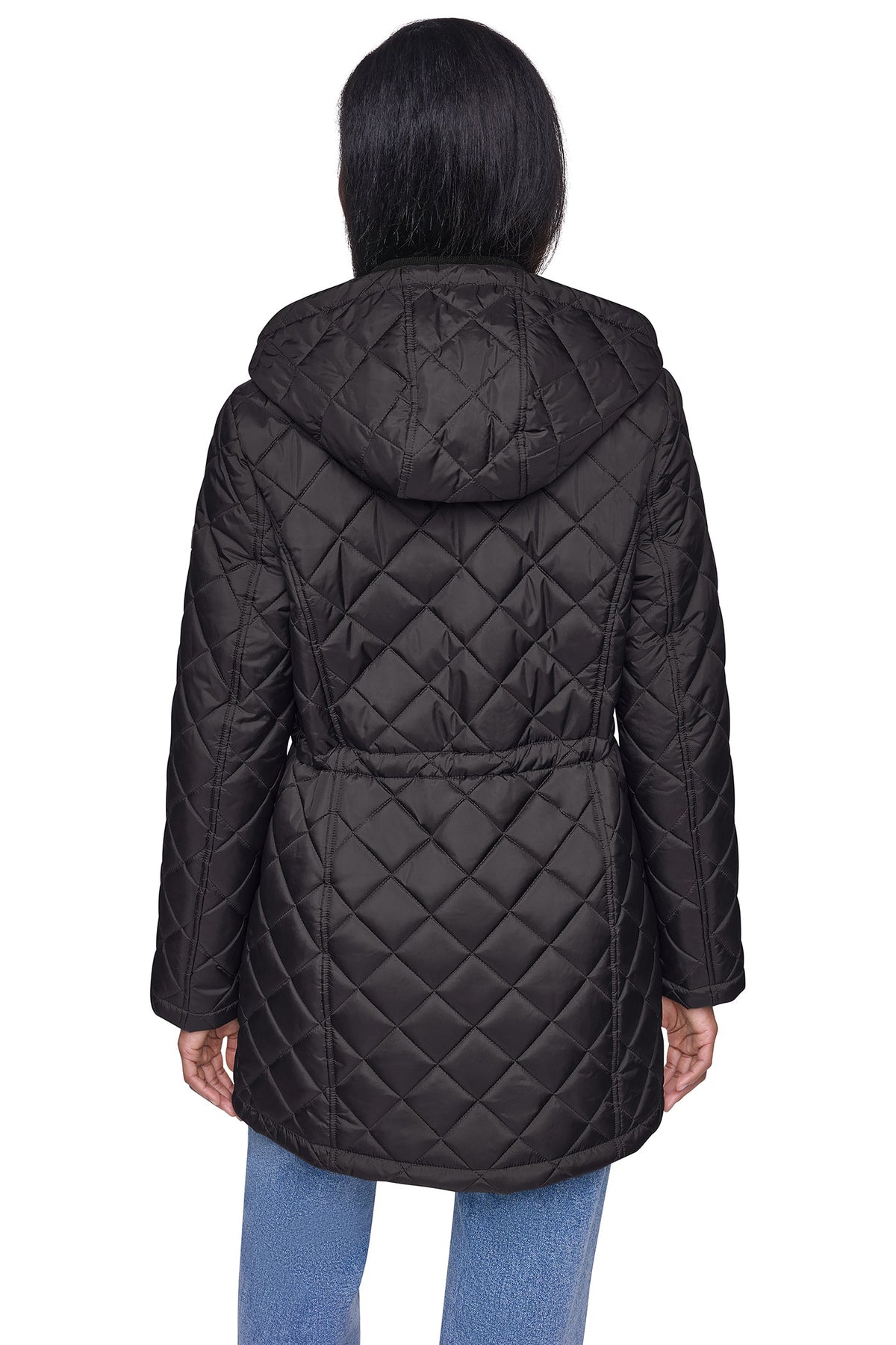 DKNY Quilted Anorak Black