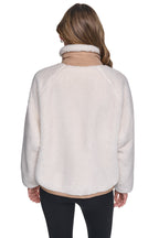 DKNY Women's Sherpa Full Zip Jacket