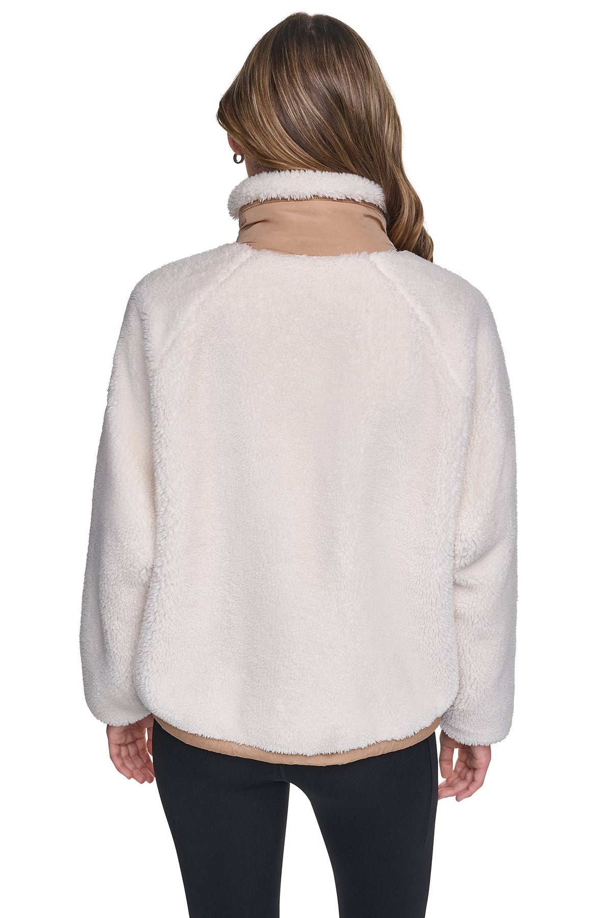 DKNY Women's Sherpa Full Zip Jacket