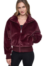 DKNY Women's Faux Fur Bomber
