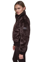 DKNY Women's Faux Fur Bomber
