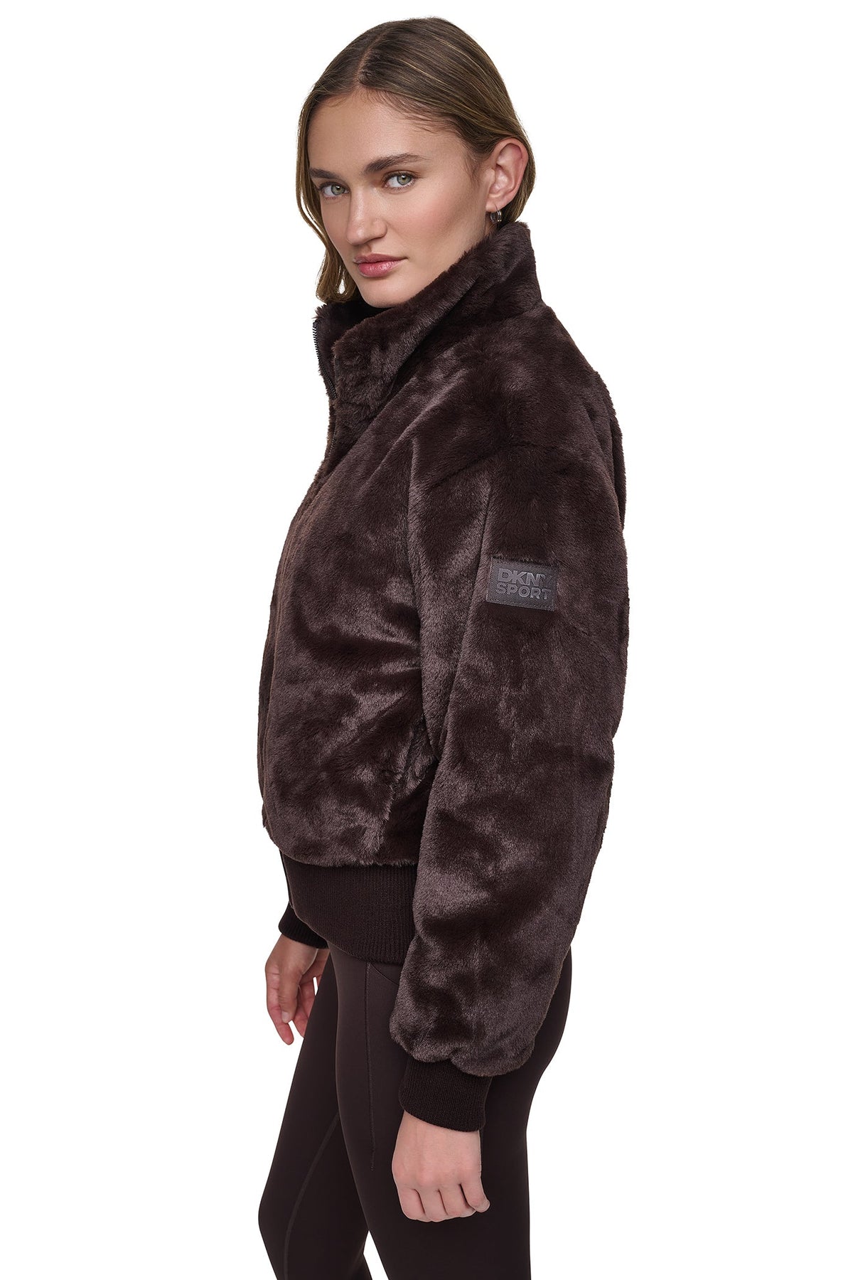 DKNY Women's Faux Fur Bomber