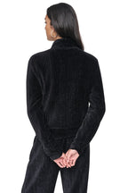 DKNY Women's Metallic Velvet Knit Jacket