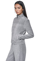 DKNY Women's Metallic Velvet Knit Jacket
