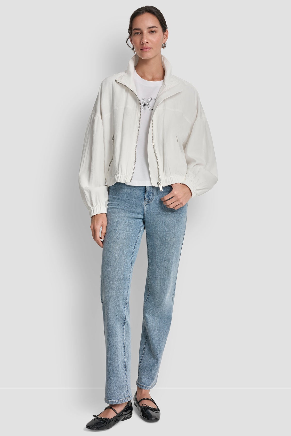 DKNY Women's 1989 Logo Trench Jacket