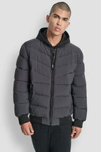 DKNY Stretch Bomber Jacket - Grey
