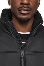 DKNY Men's Quilted Bomber Jacket - Black - View 6