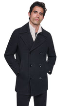 DKNY Men's Faux Wool Peacoat