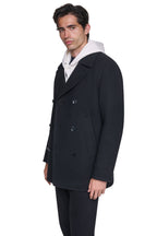 DKNY Men's Faux Wool Peacoat