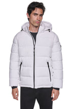 DKNY Heavy Weight Hooded Puffer - White