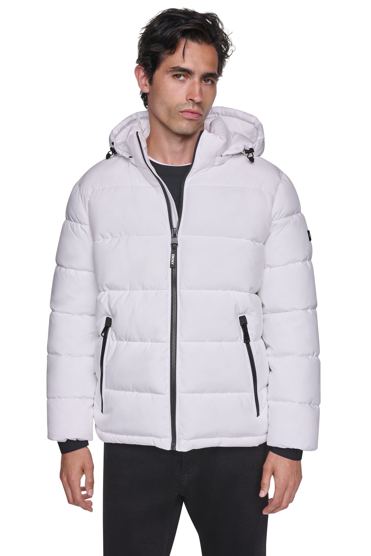 DKNY Heavy Weight Hooded Puffer - White