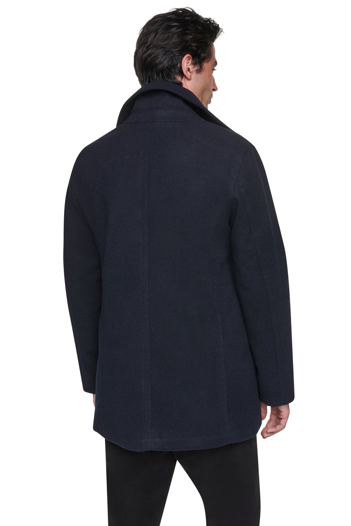 DKNY Men's Faux Wool Peacoat