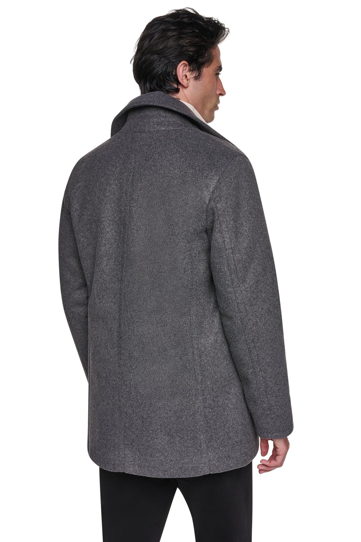 DKNY Men's Faux Wool Peacoat