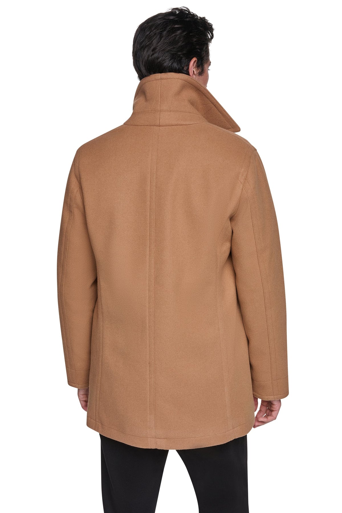 DKNY Men's Faux Wool Peacoat