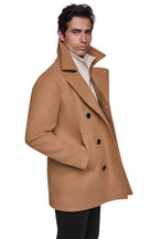 DKNY Men's Faux Wool Peacoat