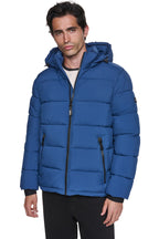 DKNY Heavy Weight Hooded Puffer - Blue Edge