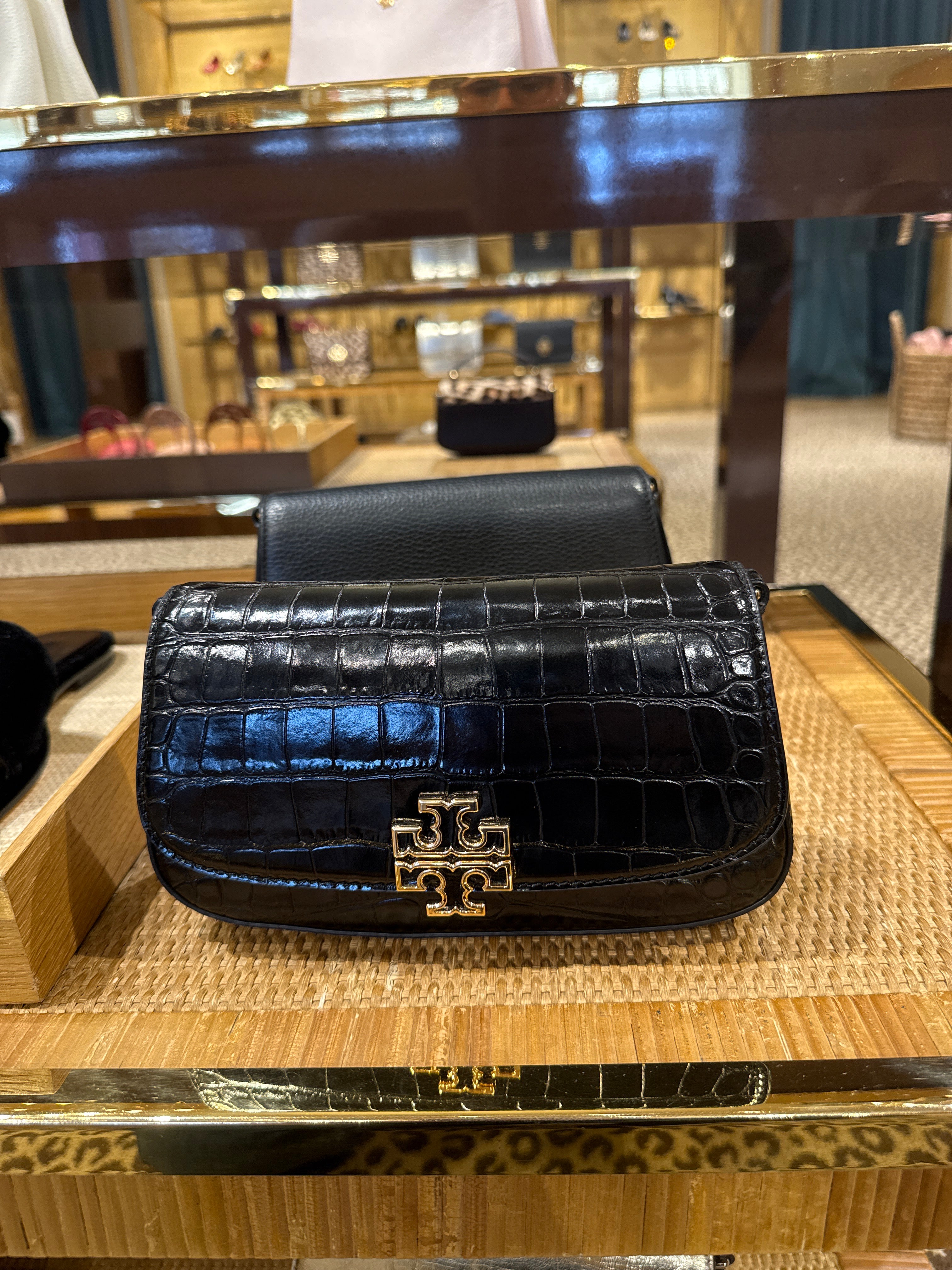 Tory Burch Brıtten Convertible Shoulder Bag (With double strap)