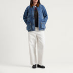 Barbour Women's Modern Beadnell Casual Denim Jacket – Mid Blue Denim & Classic