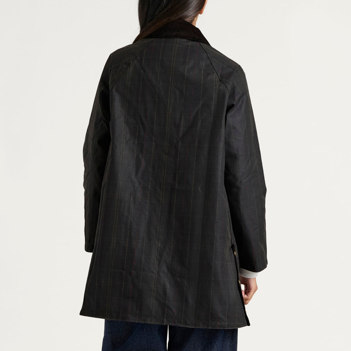 Barbour Women's Icons Modern Beaufort Waxed Cotton Jacket – Classic Tartan & Olive