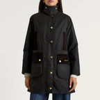 Barbour Women's Icons Modern Beaufort Waxed Cotton Jacket – Classic Tartan & Olive