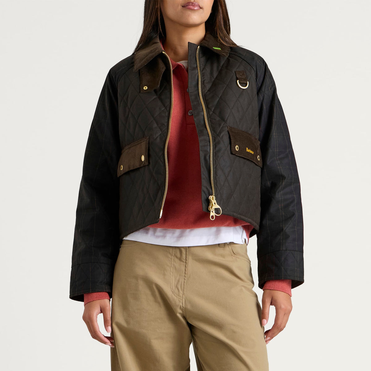 Barbour Women's Icons Quilted Spey Wax Jacket – Olive & Classic