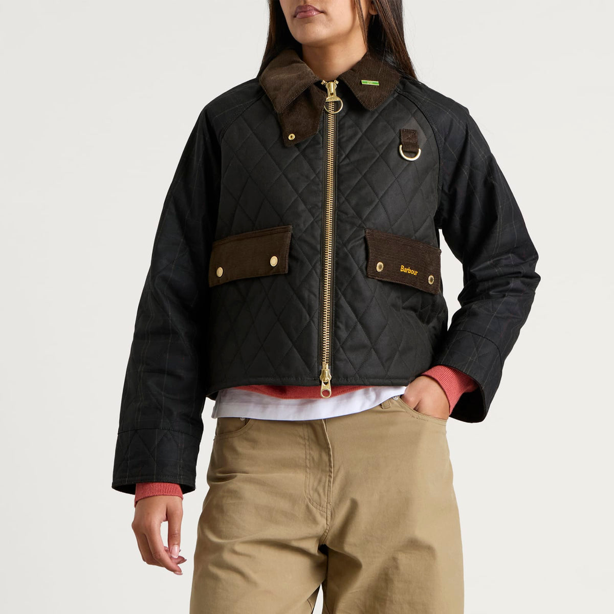 Barbour Women's Icons Quilted Spey Wax Jacket – Olive & Classic