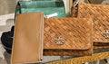 Tory Burch Woven Suede Wallet Crossbody