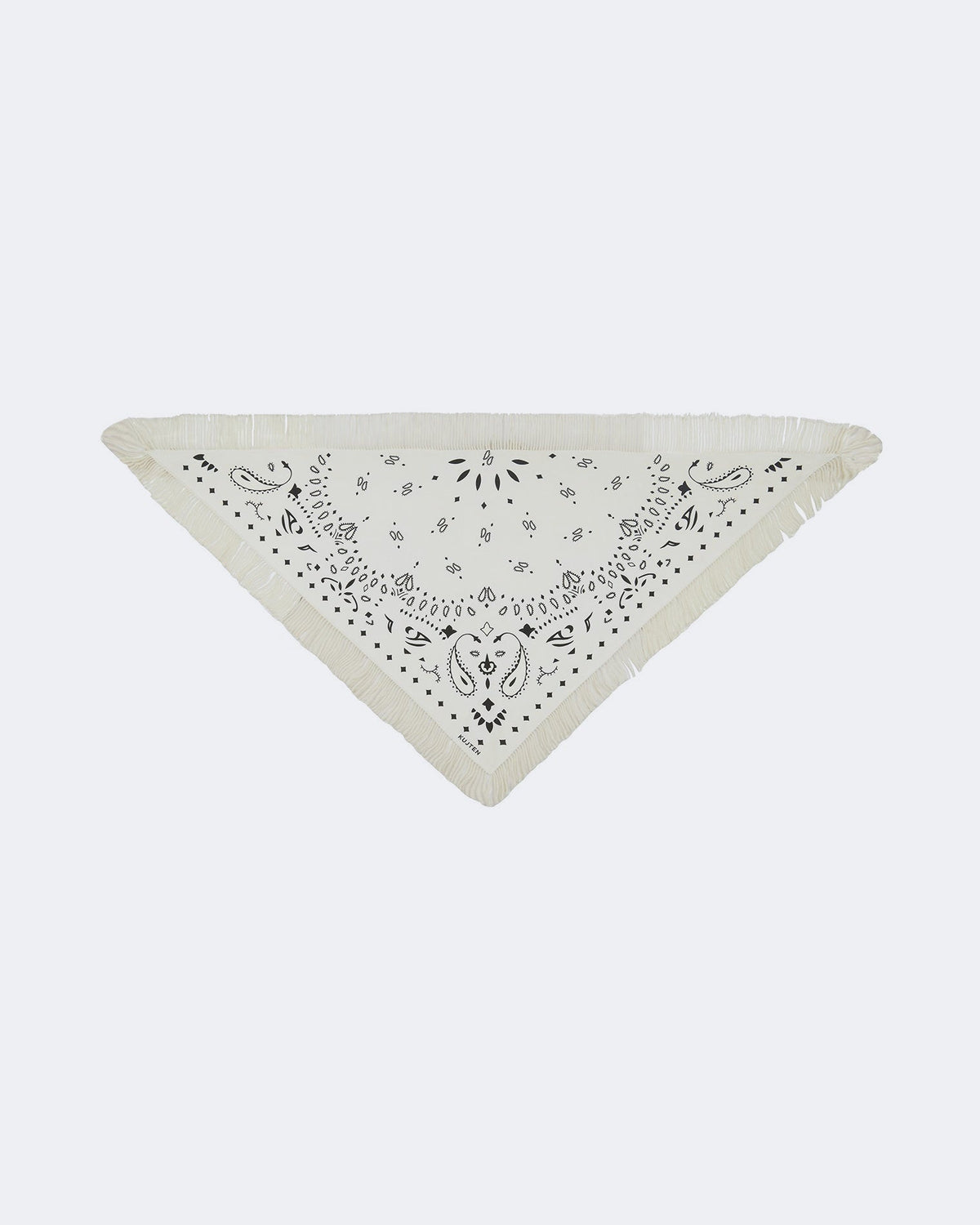 Kujten Sohare Bandana Cashmere Shawl - White