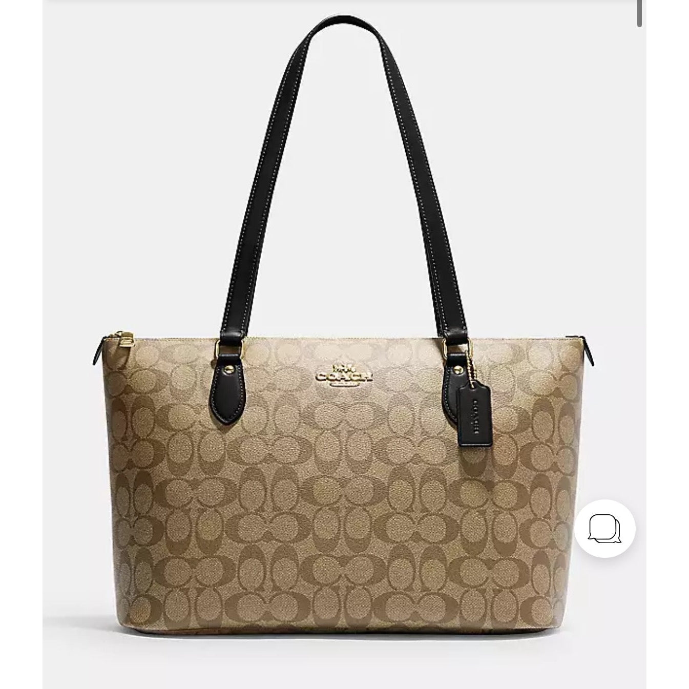 Coach Gallery Tote Bag Signature Canvas