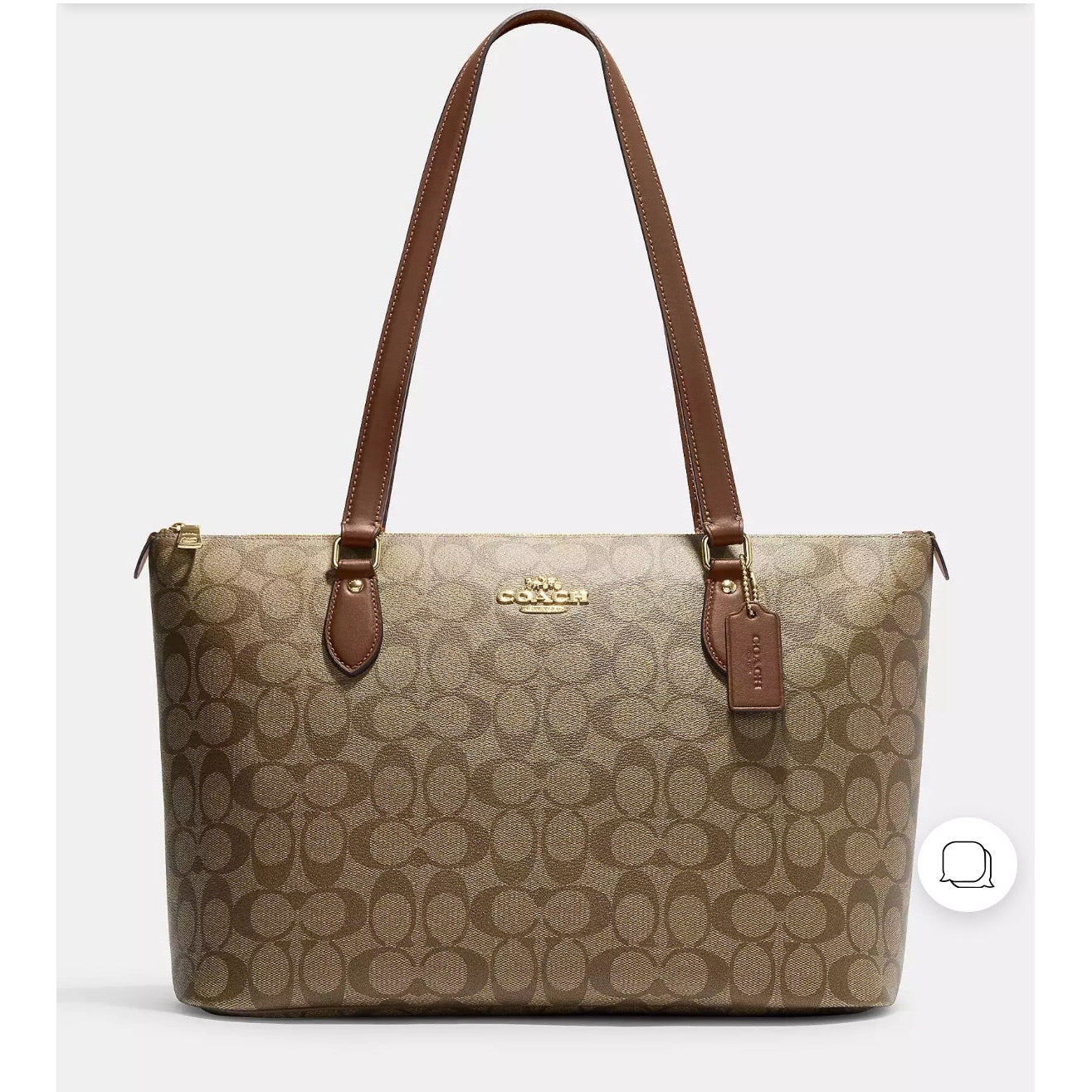 Coach Gallery Tote Bag Signature Canvas