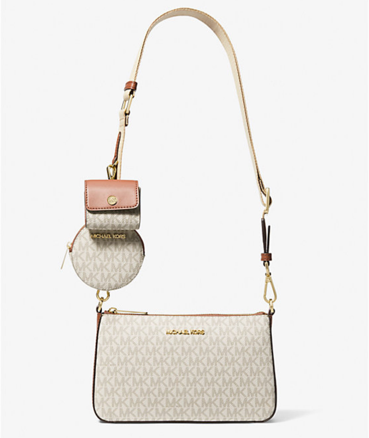 Michael Kors Jet Set Logo Umhängetasche mit Hülle für Apple Airpods Pro®