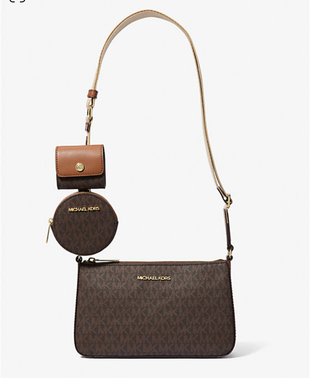 Michael Kors Jet Set Logo Umhängetasche mit Hülle für Apple Airpods Pro®